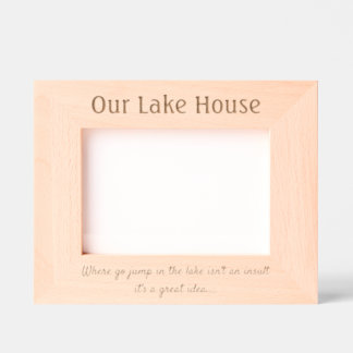 Lake House - Laser Etted Frame Geätzte Rahmen