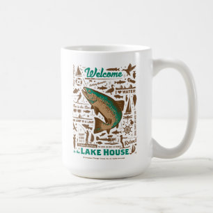 Lake House Pattern Kaffeetasse
