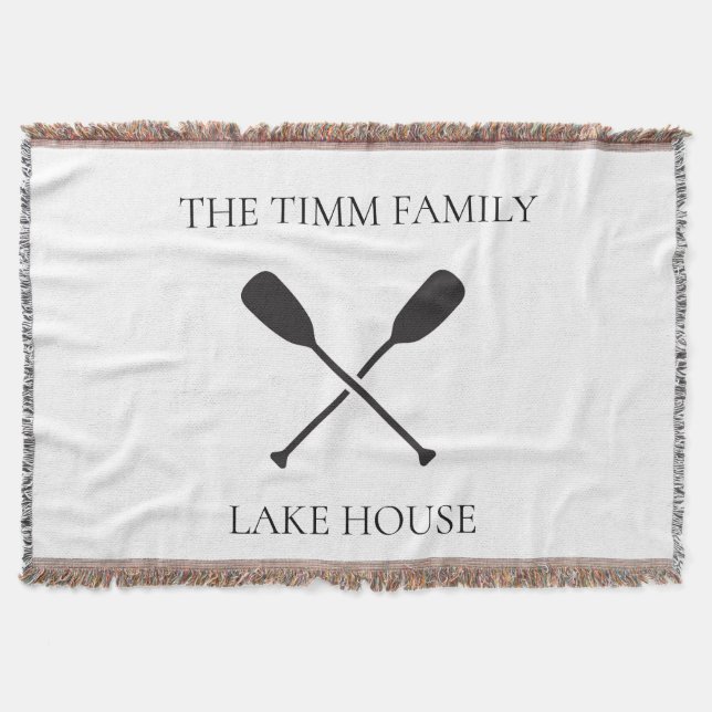 Lake House Personalisiert Decke (Vorderseite)