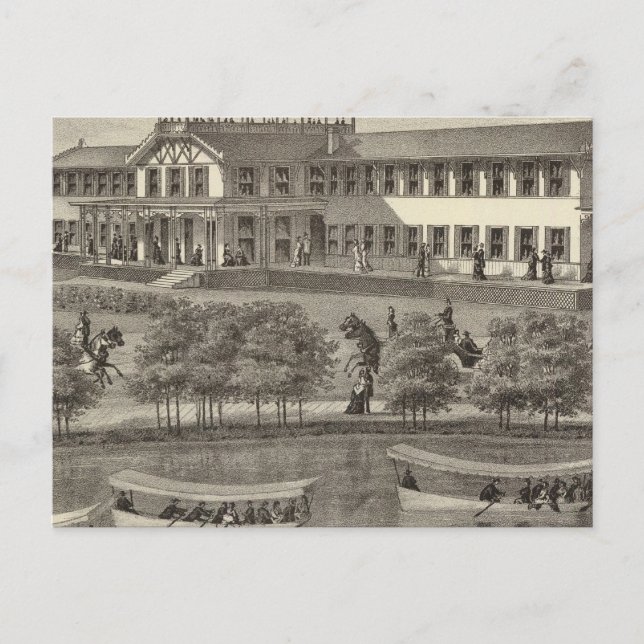 Lake House, Spring Lake, NJ Postkarte (Vorderseite)