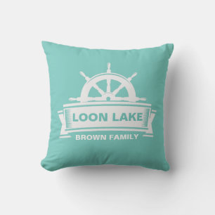 Lake House Vacation Family Kissen