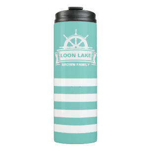 Lake House Vacation Family Thermosbecher