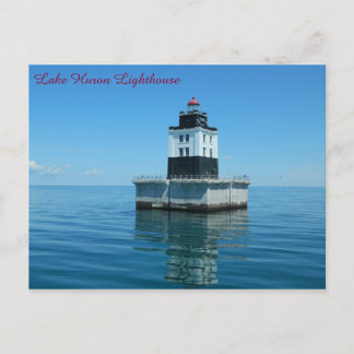 Lake Huron Lighthouse - Poe Reef Postkarte