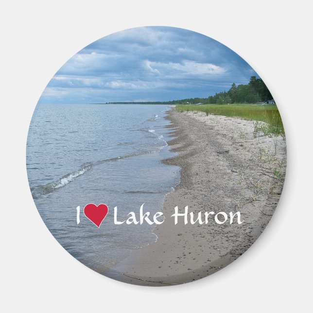 Lake Huron Summer Beach Magnet (Vorne)