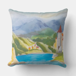 Lake in the mountains. kissen