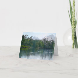 Lake in the mountains rustic natur landscape karte