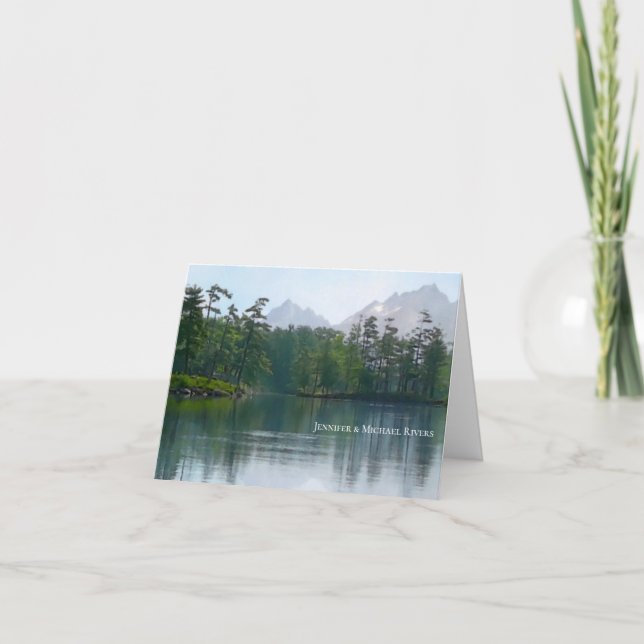 Lake in the mountains rustic natur landscape karte (Vorderseite)