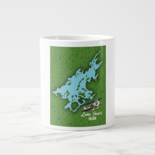 Lake Inari Finnland Karte Jumbo-Tasse