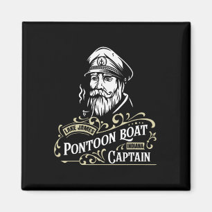 Lake James Indiana Pontoon Kapitän Vintage Magnet