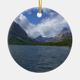 Lake Josephine im Glacier-Nationalpark Keramik Ornament