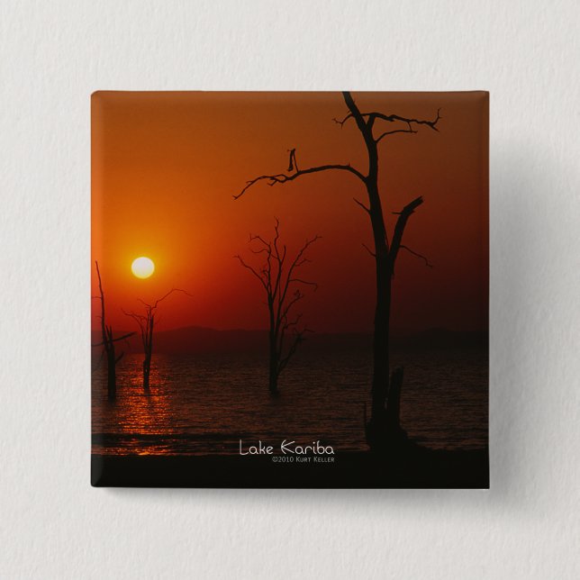 Lake Kariba Sunset Button (Vorderseite)