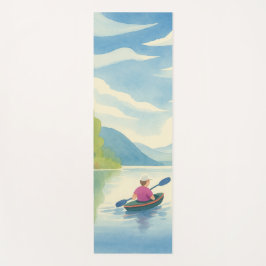 Lake Kayak Matching Left Watercolor Yogamatte