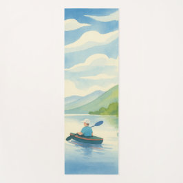 Lake Kayak Matching Right Watercolor Yogamatte