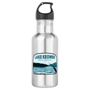 Lake Keowee South Carolina Angelrute Edelstahlflasche