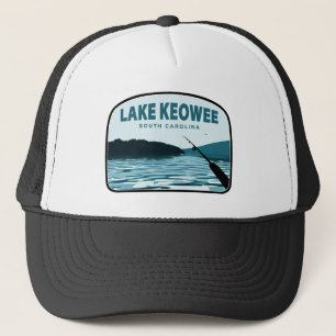 Lake Keowee South Carolina Angelrute Truckerkappe