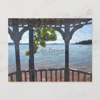 Lake Keowee South Carolina Schöner See Postkarte