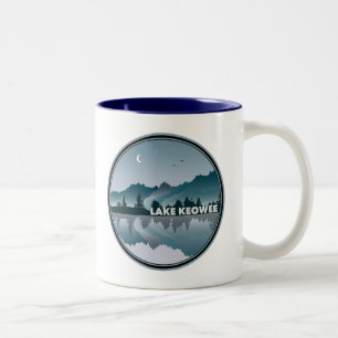 Lake Keowee South Carolina Spiegelung Zweifarbige Tasse