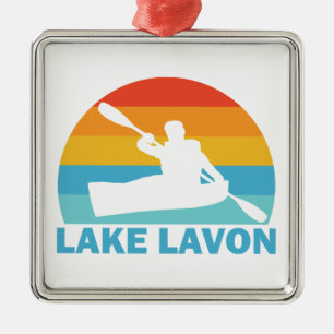 Lake Lavon Texas Kayak Ornament Aus Metall