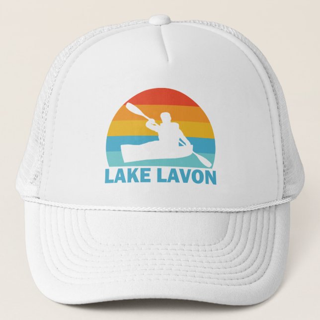 Lake Lavon Texas Kayak Truckerkappe (Vorderseite)