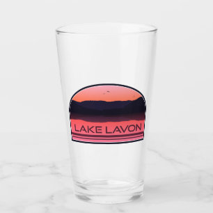 Lake Lavon Texas Red Sunrise Glas