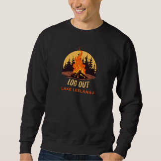 Lake Leelanau Michigan Lagerfeuer Sweatshirt