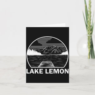 Lake Lemon Indiana lustiger Angel- Camping Sommer Karte