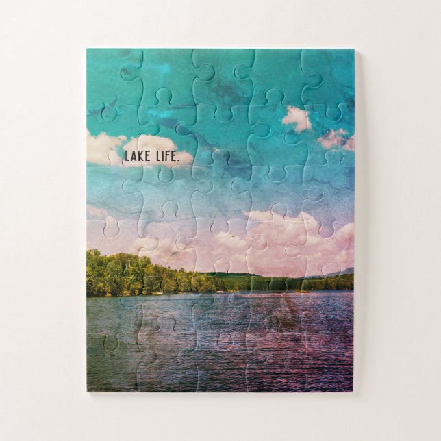 Lake Life Jigsaw Puzzle cadeau famille (Vertical)