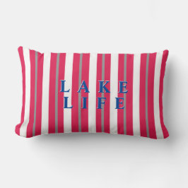 Lake Life Red Strip Lendenkissen