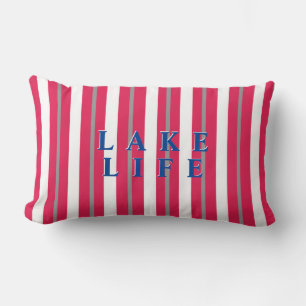Lake Life Red Strip  Lendenkissen