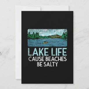 Lake Life Salty Beaches Einladung