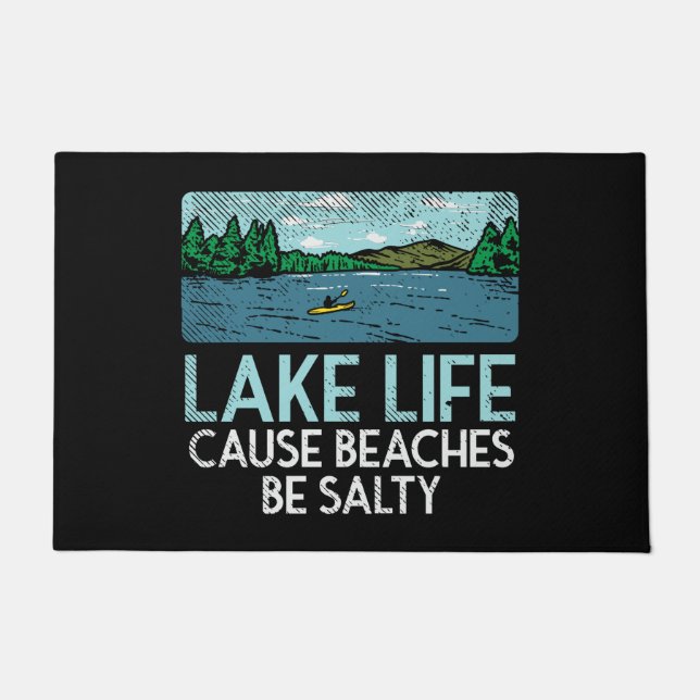 Lake Life Salty Beaches Fußmatte (Vorderseite)