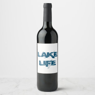 "Lake Life" Weinetikett