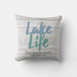 Lake Life Wood Dock Kissen