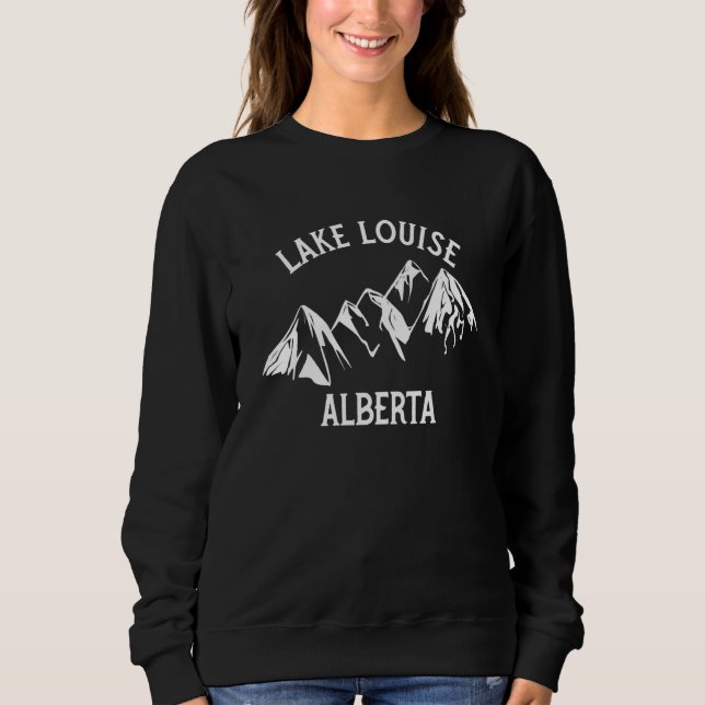 Lake Louise Alberta Canada Rocky Mountains Sweatshirt (Vorderseite)