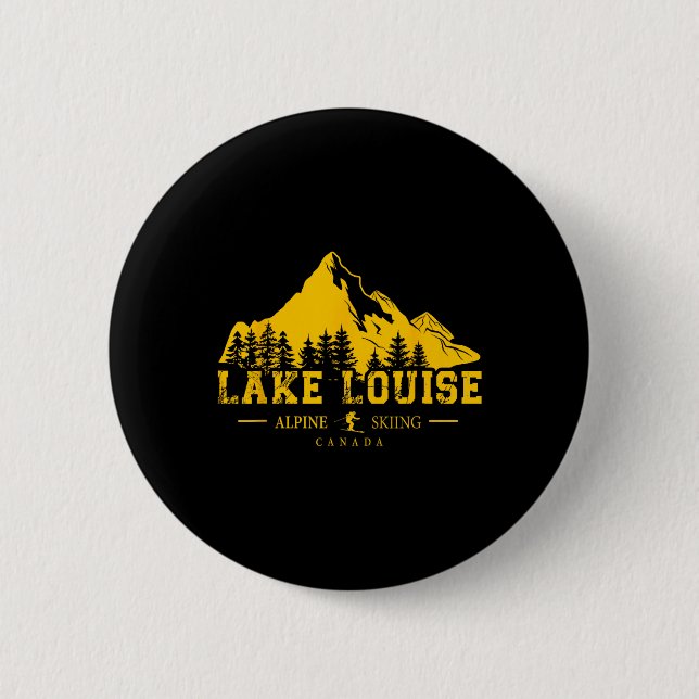 Lake Louise Alberta Kanada Skigebiet Alberta Button (Vorderseite)
