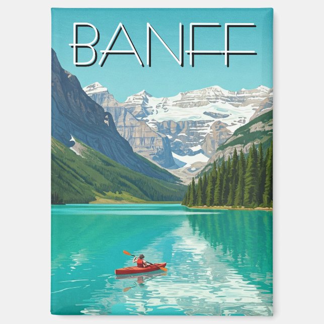 Lake Louise: Banff National Park Canada Magnet (Vorderseite)