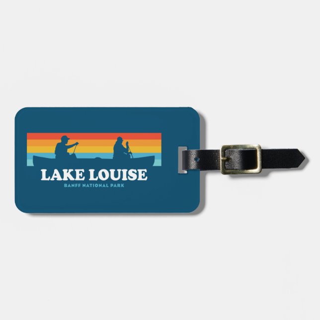 Lake Louise Banff National Park Canoe Gepäckanhänger (Vorderseite horizontal)