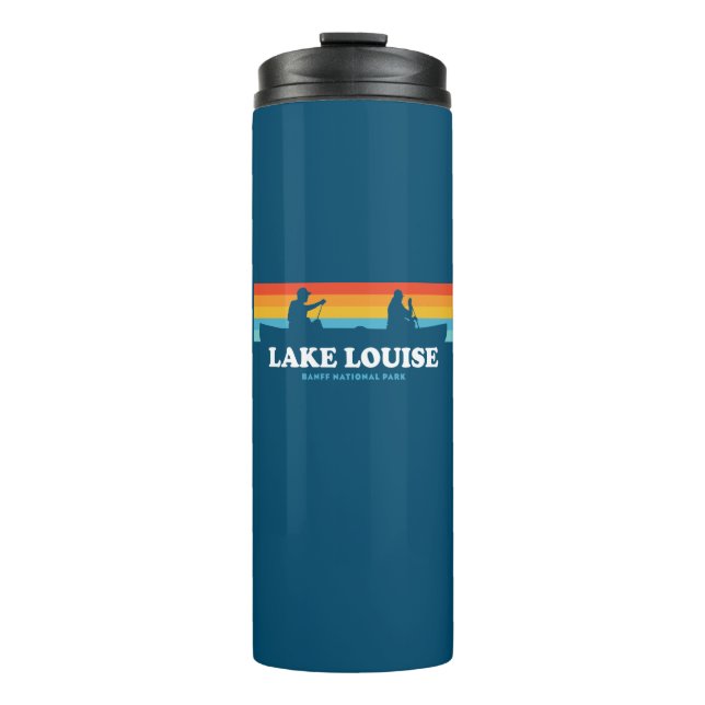 Lake Louise Banff National Park Canoe Thermosbecher (Vorderseite)
