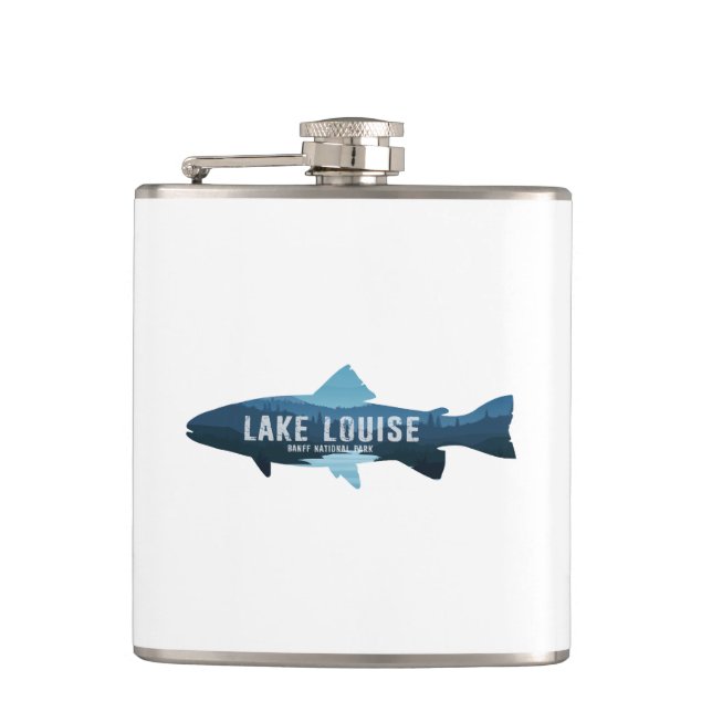 Lake Louise Banff National Park Fish Flachmann (Vorderseite)