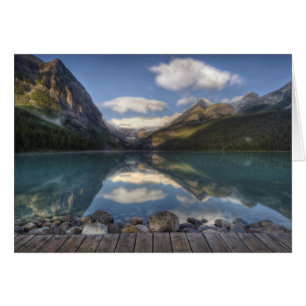 Lake Louise bei Sonnenaufgang, Banff-Nationalpark,