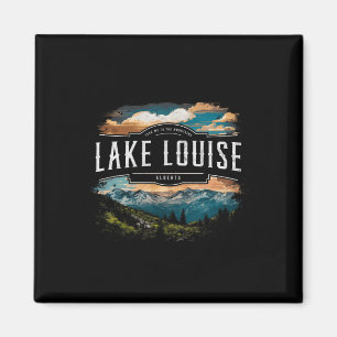 Lake Louise Berge Alberta Wandern Outdoor Vint Magnet