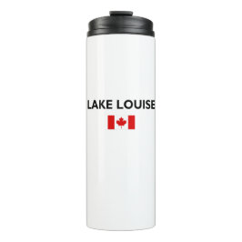 Lake Louise Canada Kanadische Flagge Licht Farbe Thermosbecher