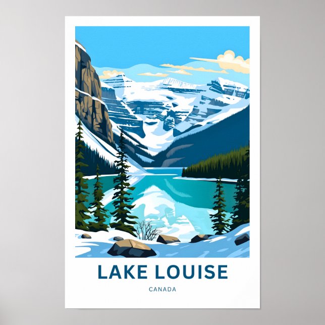 Lake Louise Canada Travel Print Poster (Vorne)