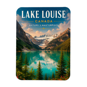 🏞️ Lake Louise Kanada Alpine See Wohnkultur Magnet