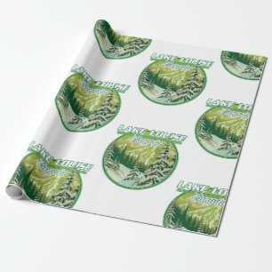 Lake Louise Kanada Logo Geschenkpapier