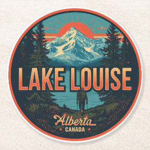 Lake Louise Kanada Reise Geschenk Banff Nationalpa Runder Pappuntersetzer