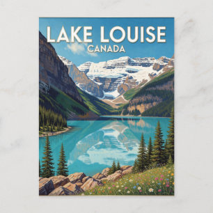 Lake Louise Kanada Rocky Mountain Blick Postkarte