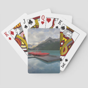 Lake Louise Red Canoes Spielkarten