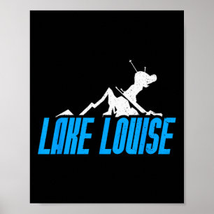 Lake Louise Ski Snowboarding Canada Resort Dist Poster