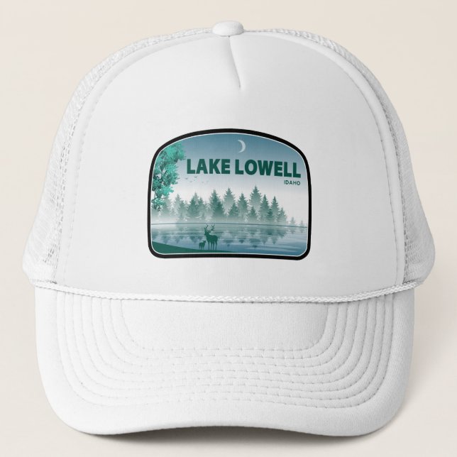 Lake Lowell Idaho Deer Truckerkappe (Vorderseite)